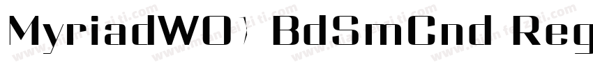 MyriadW01 BdSmCnd Regular字体转换